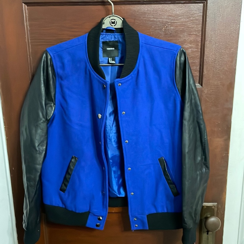 Mens Forever 21 Varsity Jacket